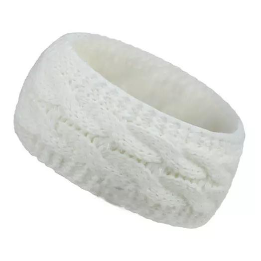 Women's Winter Cable Knit Headband Women's Shoes & Accessories White - DailySale