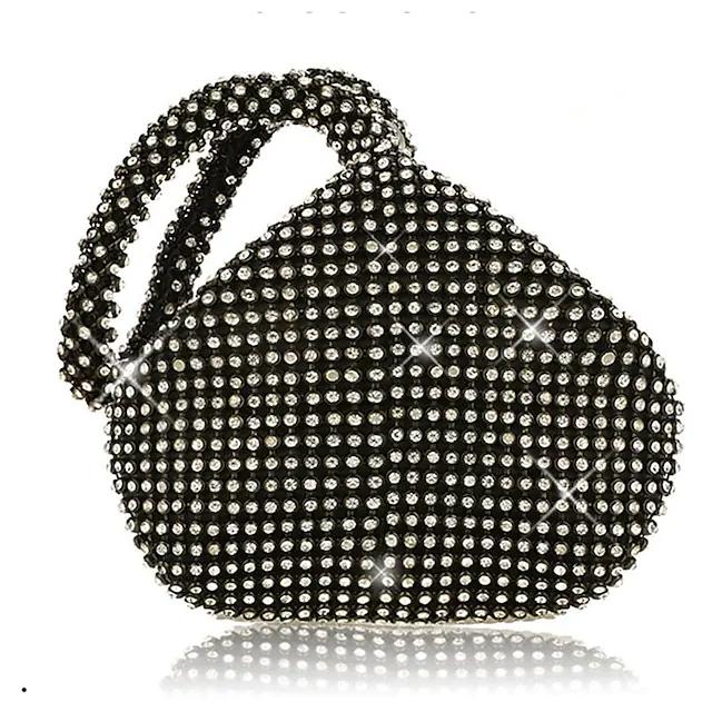 Women's Wristlet Glitter Shine Party Evening Bag Bags & Travel Black - DailySale