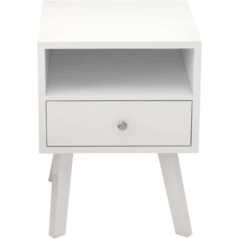 Wood Nightstand with Drawer