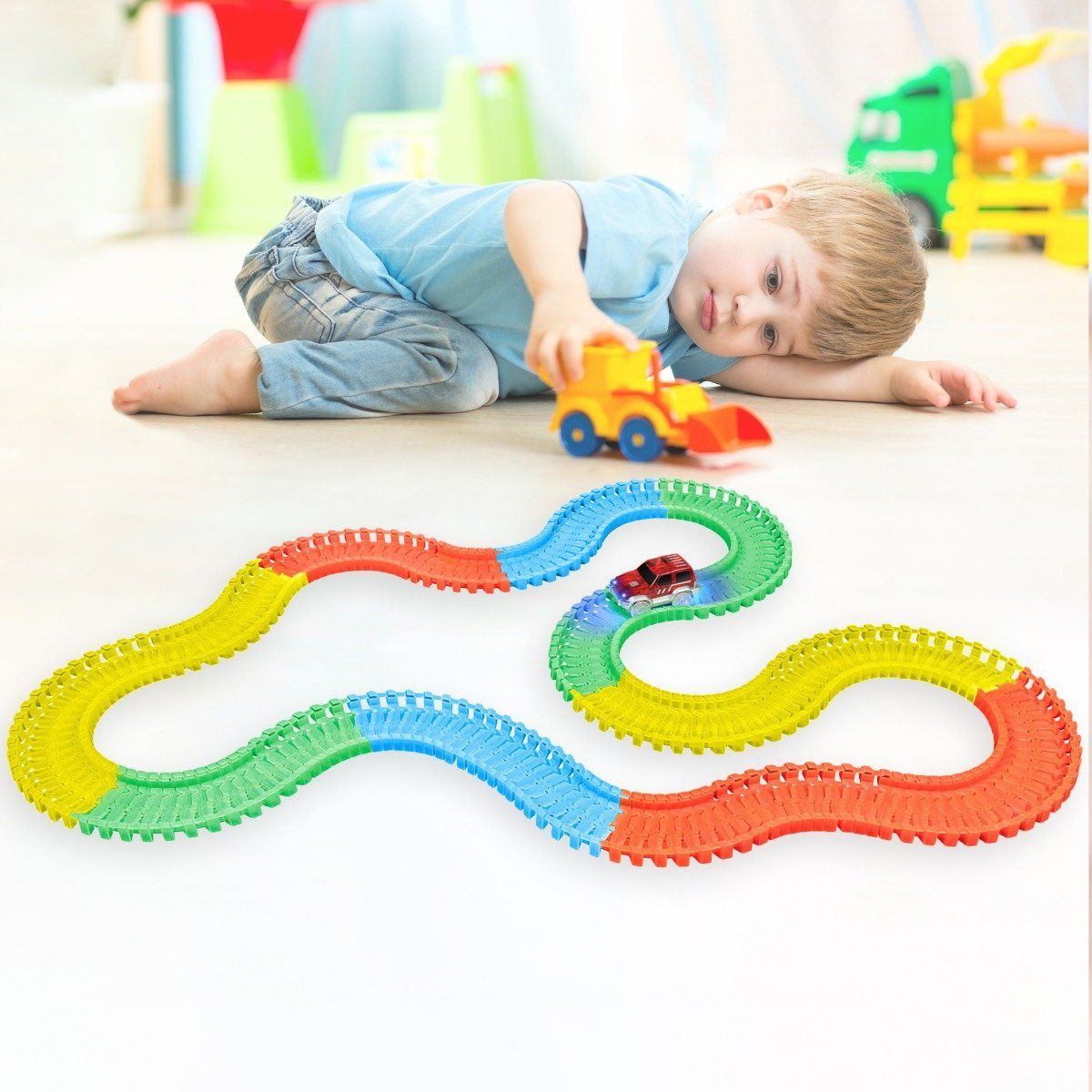 World Tech Toys Galaxy Flex-Track with LED Car Toys & Games - DailySale