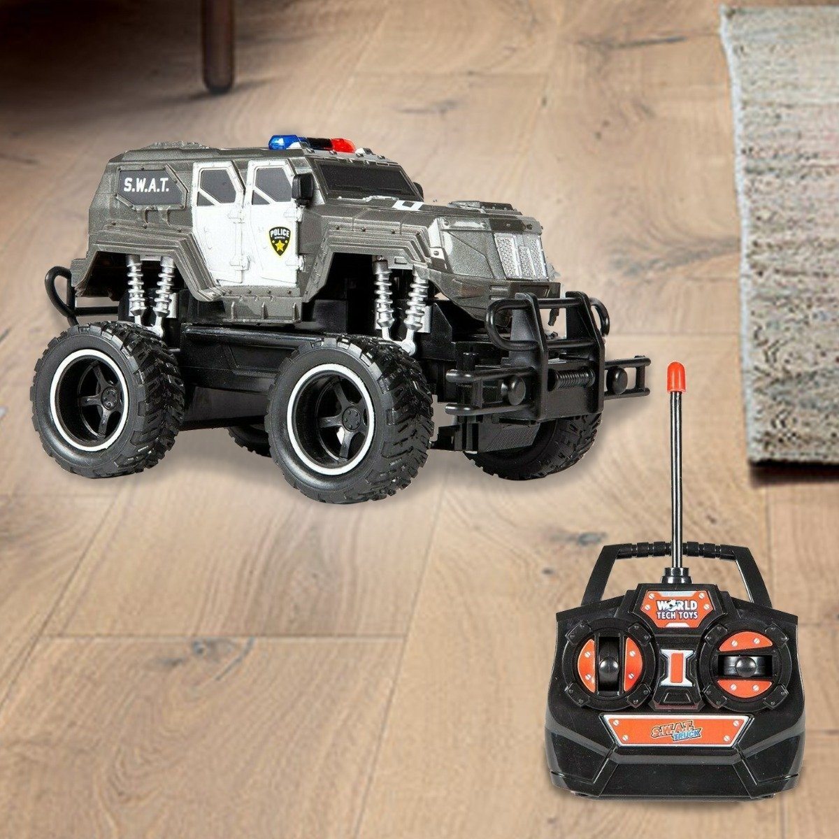 World Tech Toys S.W.A.T. 1:24 RTR Electric RC Monster Truck Toys & Games - DailySale