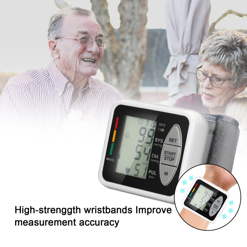 Wrist Electronic Sphygmomanometer Intelligent Electronic Blood Pressure Monitor Wellness - DailySale