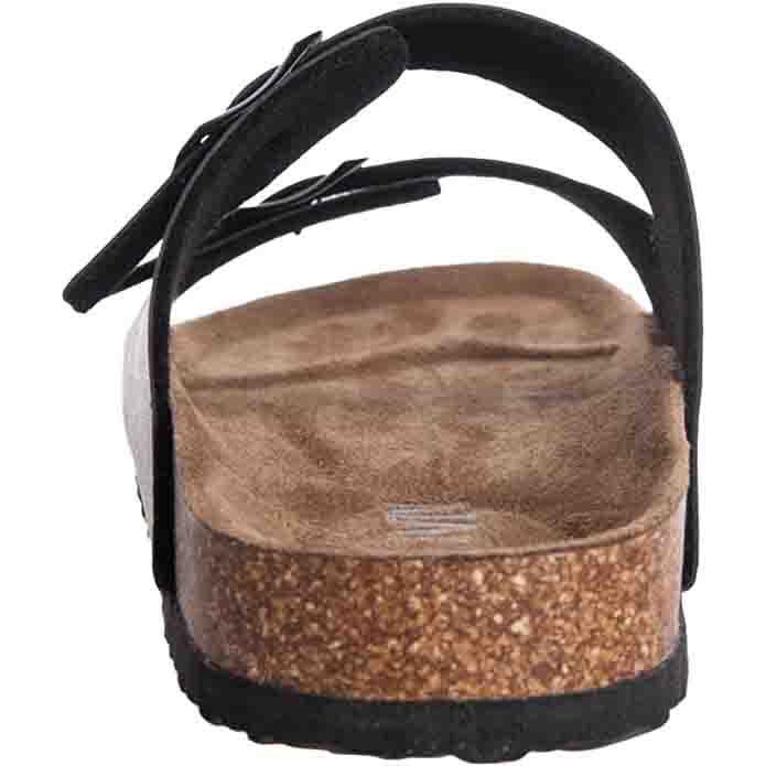 WTW Men's Arizona 2-Strap PU Leather Platform Sandals