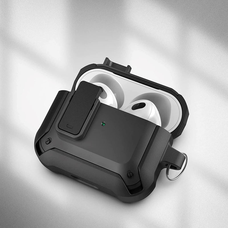 X-Armor for Airpods 3rd Generation Case with Locking Lid | Protective Carrying Pod with Carabiner Keychain (Airpods Gen 3) Audio Accessories - DailySale