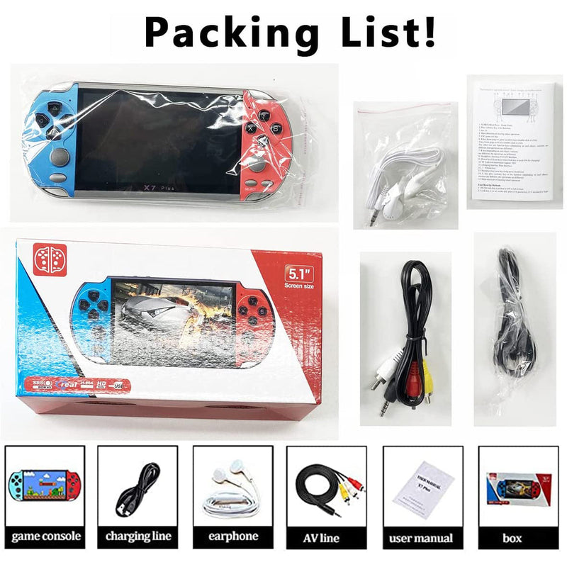 X7Plus Dual Joystick Portable Handheld Game Console Video Games & Consoles - DailySale