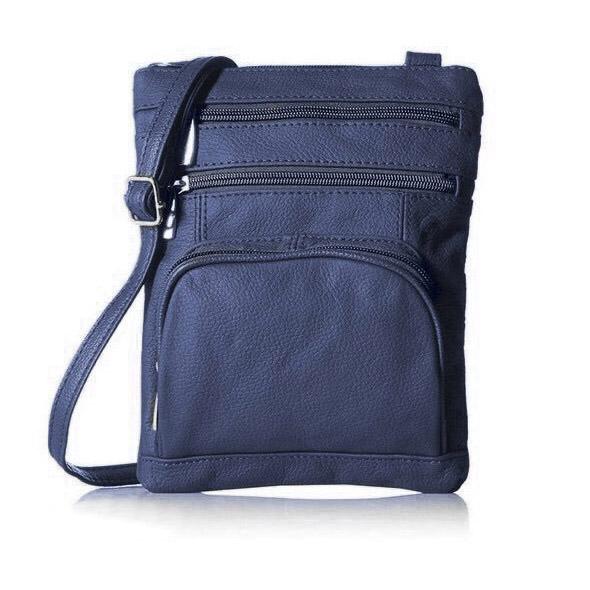 XL Super Soft Leather Crossbody Bag Bags & Travel Navy - DailySale