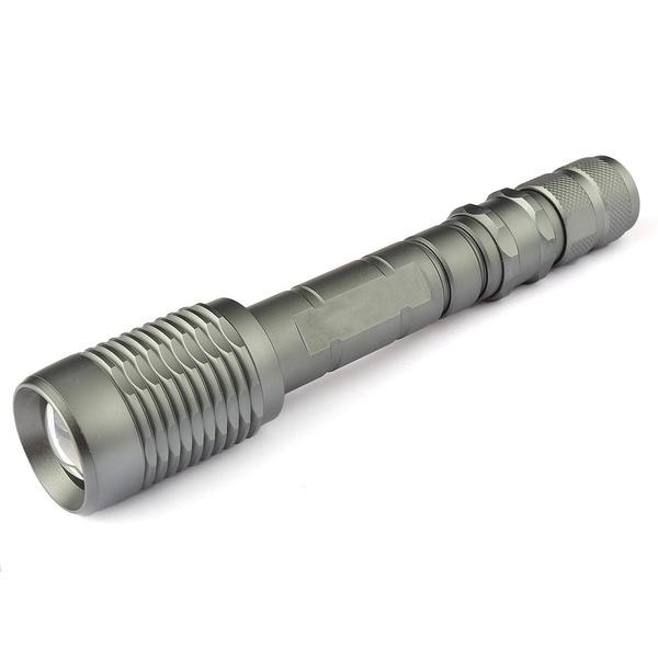 XML2-T6 Rechargeable LED Flashlight Sports & Outdoors Silver - DailySale