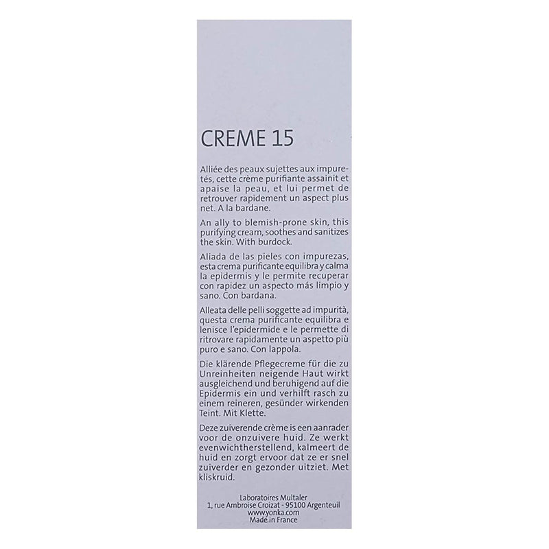 Yon-Ka Creme 15 Purifying & Soothing Beauty & Personal Care - DailySale