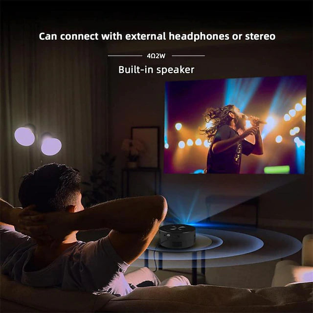 YT200 LED Projector Mini Handheld TV & Video - DailySale