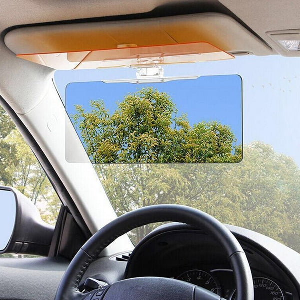 Zerodark 2-in-1 Anti-Glare Car Visor mounted in a vehicle, available at Dailysale
