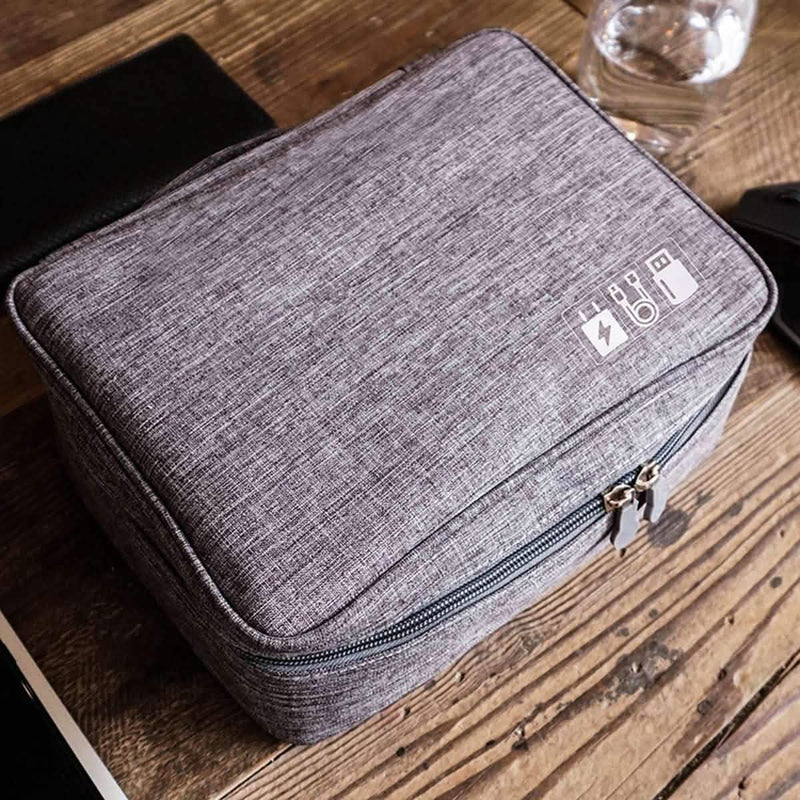 Zippered Cable Compartment Bag for Electronics Storage Gadgets & Accessories - DailySale