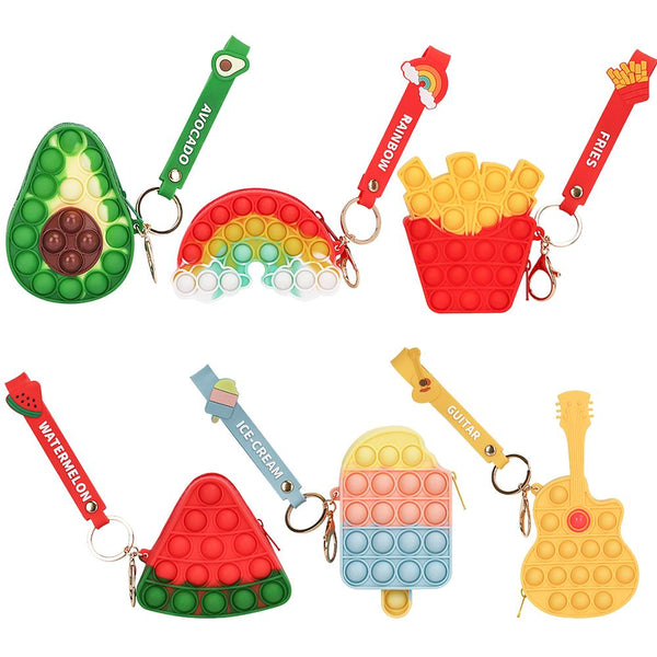 Zippered Pouch with Fidget Bubble Poppers and Bristles Toys & Games - DailySale