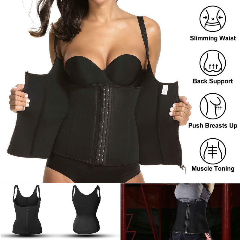 Zippered Waist Trainer Corset Women's Clothing - DailySale