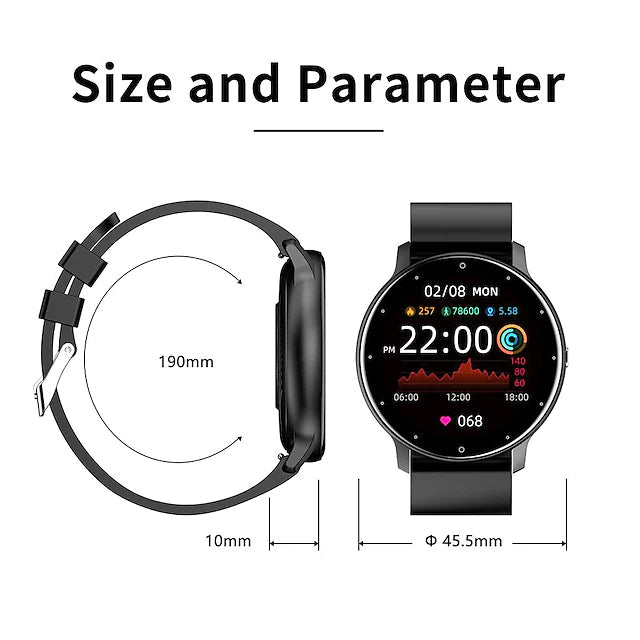 Zl02 Smart Watch 1.28 Inch Smartwatch Fitness Running Watch Smart Watches - DailySale