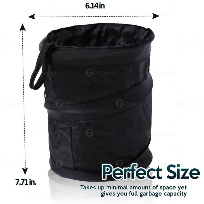 Zone Tech Universal Traveling Portable Car Trash Can Automotive - DailySale
