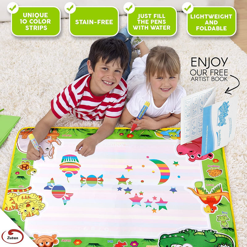 Zutan Large Aqua Doodle Mat Water Drawing Pad Toys & Games - DailySale